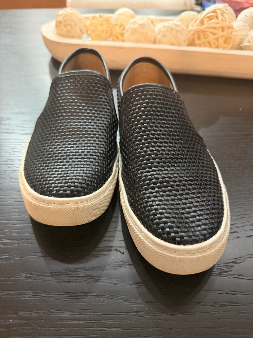 Indigo Rd Kalli 2 Black Woven Slip-On Sneakers Size 7.5M